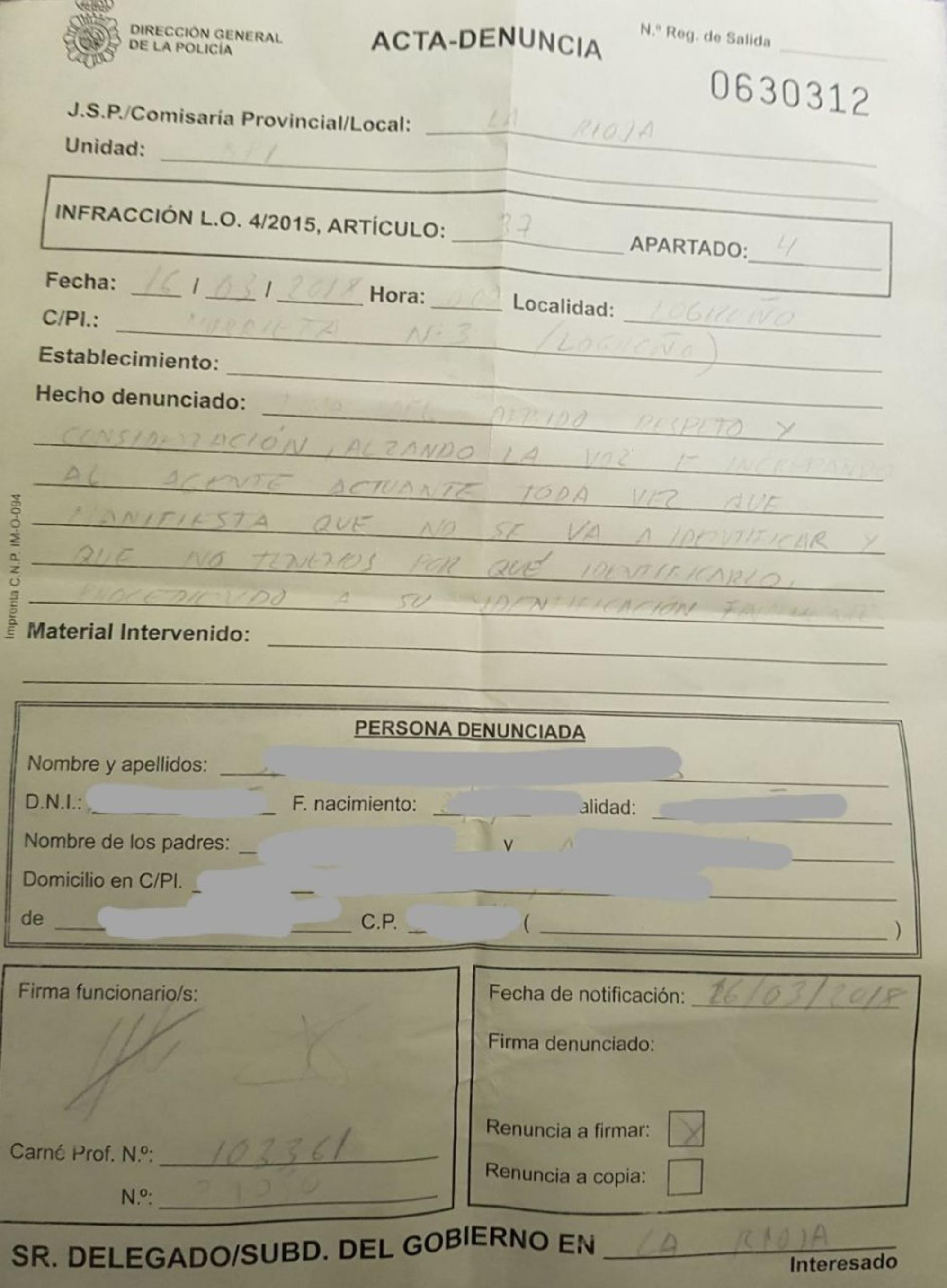 Multa a José Urbaneja